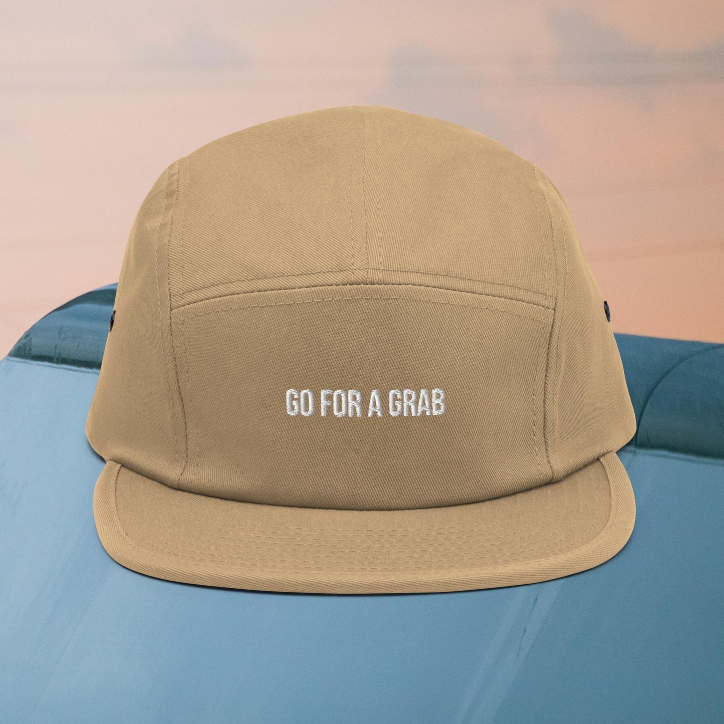 GO FOR A GRAB FIVE PANEL CAP